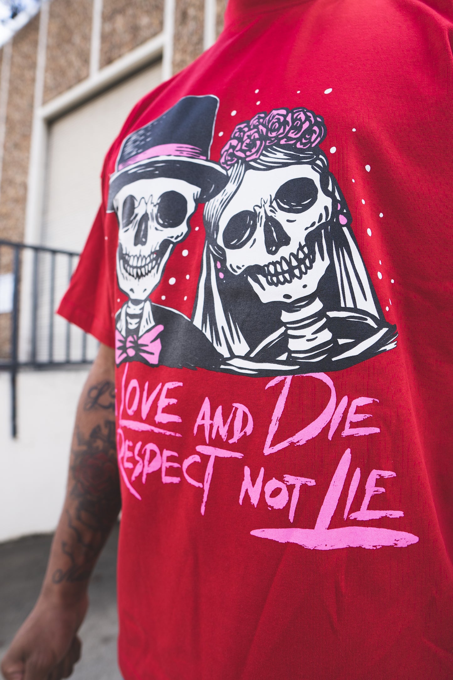 Over sized love & die tee