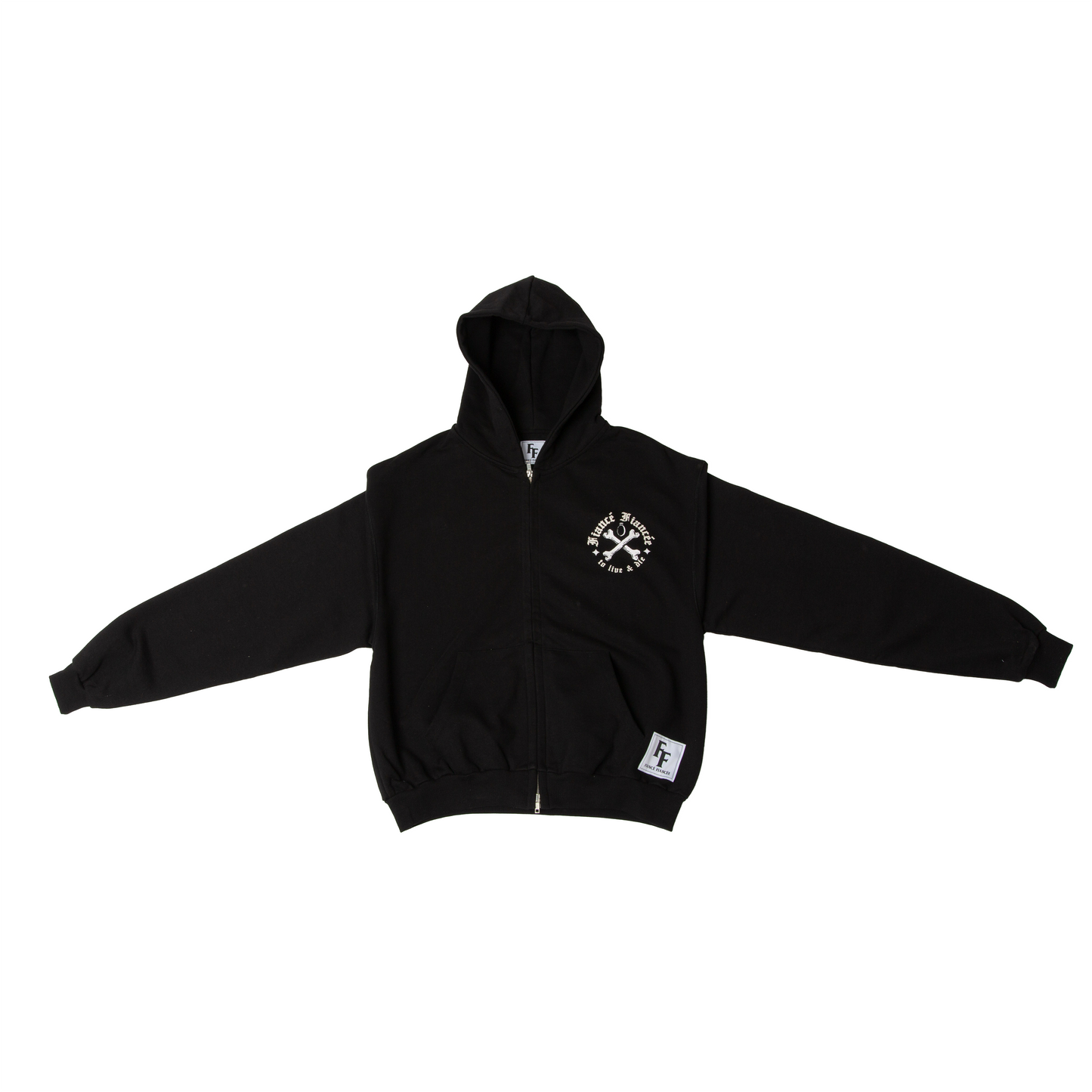 BONE ZIP HOODIE