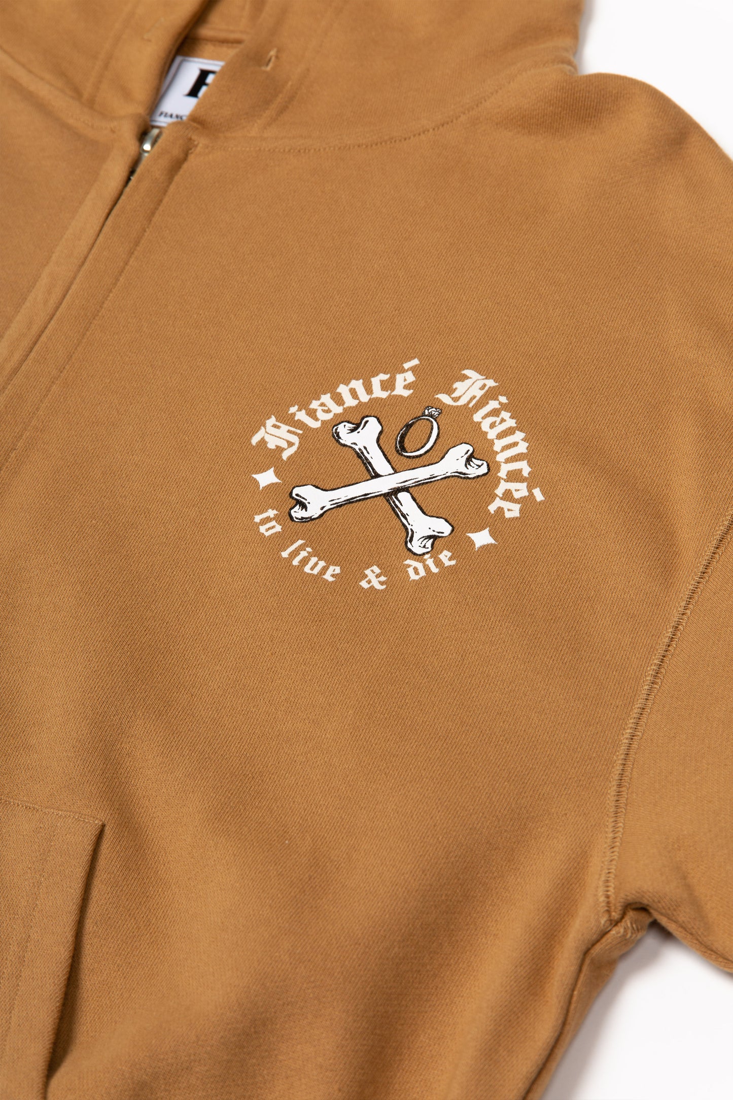 BONE ZIP HOODIE